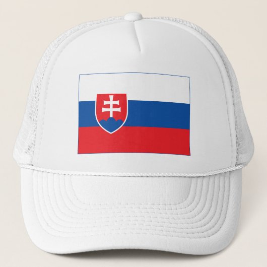 Slovakia Flag Trucker Pet (Voorkant)