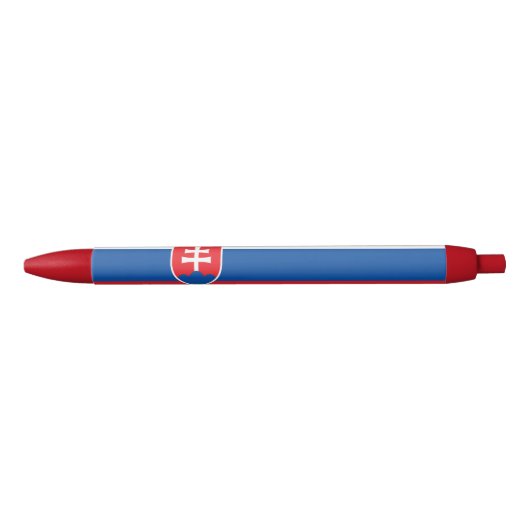Slovakia Flag Zwarte Inkt Pen (Voorkant)