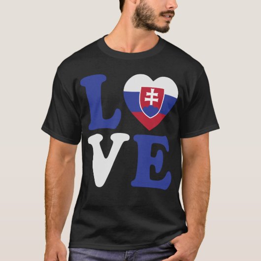 Slovakia Loveheart T-shirt (Voorkant)