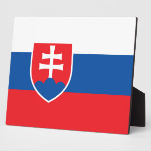 Slovakije Vlag Plaque Fotoplaat