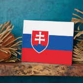 Slovakije Vlag Plaque Fotoplaat (Zijkant)