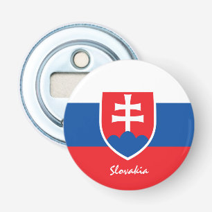 Slovakije Vlag & Slowaakse partij/drink sport Button Flesopener
