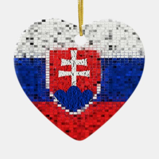 Slovakijkkaneel Keramisch Ornament (Voorkant)