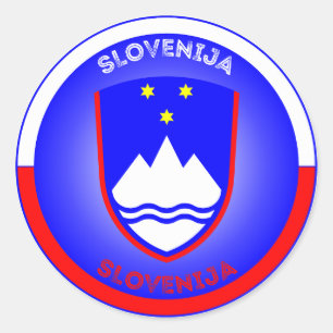 Sloveens Erfgoed Embleem Ronde Sticker