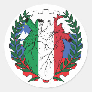 Sloveens Slovenië Sint Josephs Dag Italiaans Itali Ronde Sticker