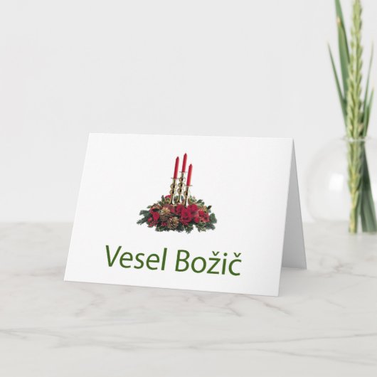 Sloveense kerst Kaart (Voorkant)