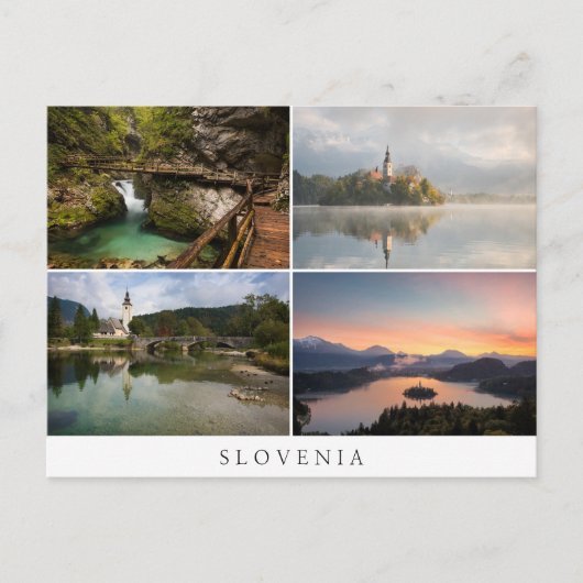 Sloveense landschappen rond Bled collage souvenir Briefkaart (Voorkant)