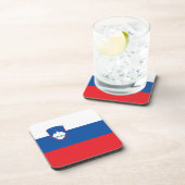 Sloveense vlag bier onderzetter (Rechterzijde)
