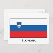 Sloveense vlag briefkaart (Voorkant / Achterkant)