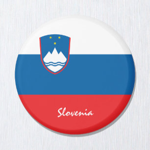 Sloveense vlag en Slovenië reizen, vakantie/sport Magneet