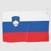 Sloveense vlag golfhanddoek (Horizontaal)