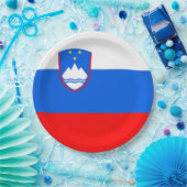 Sloveense vlag papieren bordje (Feest)
