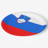 Sloveense vlag papieren bordje (Gekanteld)