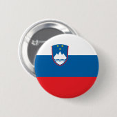 Sloveense vlag ronde button 5,7 cm (Voorkant /achterkant)