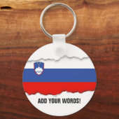 Sloveense vlag sleutelhanger (Voorkant)