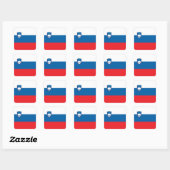 Sloveense vlag vierkante sticker (Vel)