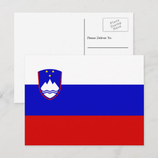 Sloveense vlag, vlag van Slovenië Briefkaart