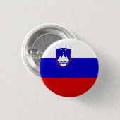 Sloveense vlag, vlag van Slovenië Ronde Button 3,2 Cm (Voorkant /achterkant)