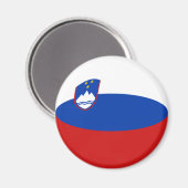 Slovenia Fisheye Flag Magnet (Recto/Verso)