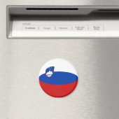 Slovenia Fisheye Flag Magnet (In Situ (Lave-vaisselle))