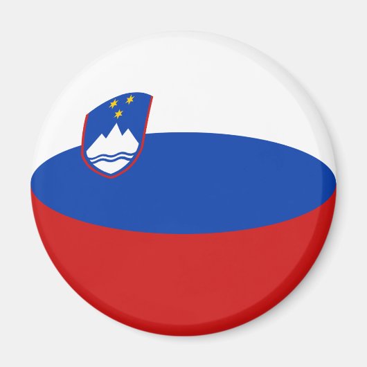 Slovenia Fisheye Flag Magnet (Devant)