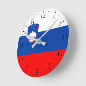 Slovenia Flag Ronde Klok (Hoek)