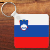 Slovenia Flag Sleutelhanger (Voorkant)