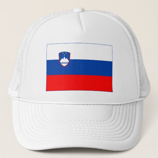Slovenia Flag Trucker Pet (Voorkant)