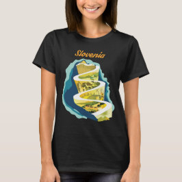 Slovenië Alpiene Weg Groene Spiraal Reizen T-shirt