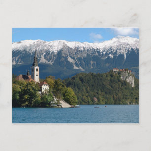Slovenië, Bled, Meer van Bled, Bled-eiland, Bled 2 Briefkaart