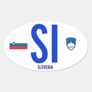 Slovenië* Bumpersticker Ovale Sticker