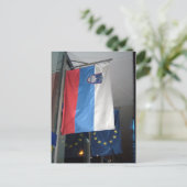 slovenië eu - vlag briefkaart (Staand voorkant)