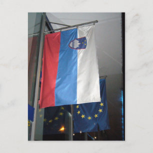 slovenië eu - vlag briefkaart