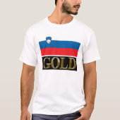 SLOVENIË GOLD T-SHIRT (Voorkant)