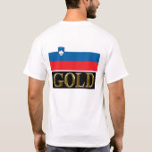 SLOVENIË GOLD T-SHIRT (Achterkant)