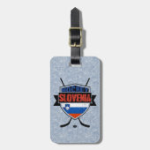 Slovenië Ice Hockey Bagagelabel Sjabloon (Voorkant verticaal)