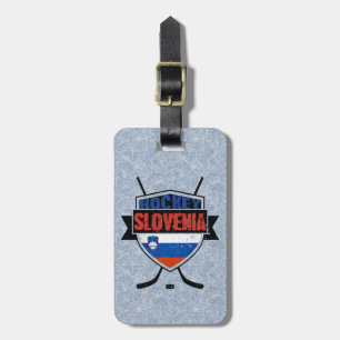 Slovenië Ice Hockey Bagagelabel Sjabloon