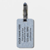 Slovenië Ice Hockey Bagagelabel Sjabloon (Achterkant verticaal)