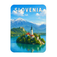 Slovenië Illustratie Reis Kunst Vintage