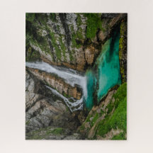 Slovénie Jigsaw Puzzle - Cascade Savica