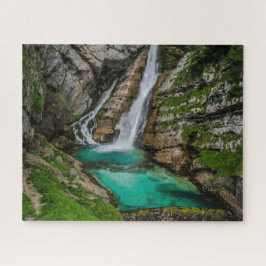 Slovenië Jigzaag Puzzle - Savica waterfall Legpuzzel