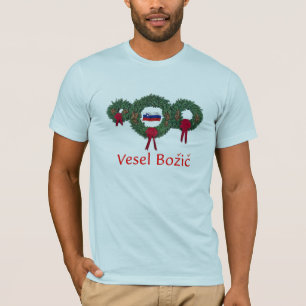 Slovenië Kerstmis 2 T-shirt