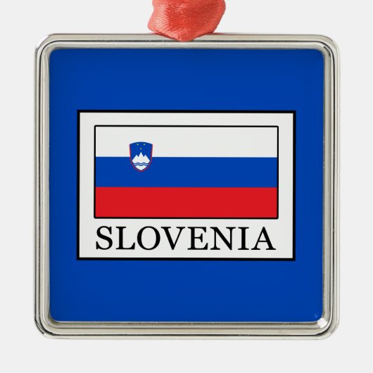 Slovenië Metalen Ornament (Voorkant)
