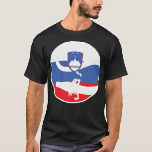 Slovenië OLM Sloveense nationale dierenvlag T-shirt