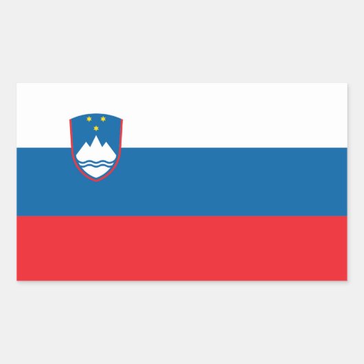 SLOVENIË RECHTHOEKIGE STICKER (Voorkant)