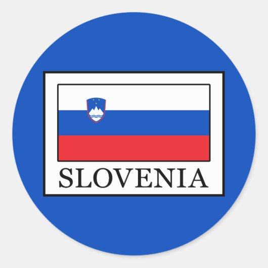 Slovenië Ronde Sticker (Voorkant)