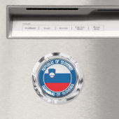 Slovenië Round Emblem Magneet (Insitu (Vaatwasser))