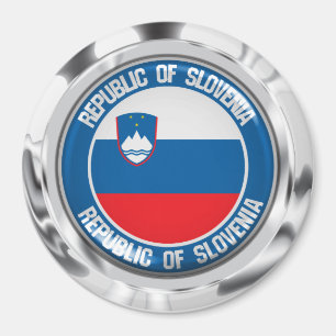 Slovenië Round Emblem Magneet