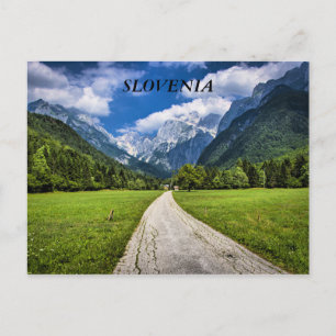 Slovenië, schilderachtig foto met Alpen Briefkaart