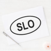 Slovenië "SLO" Ovale Sticker (Envelop)